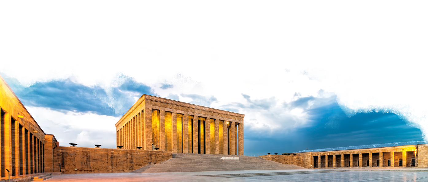 Gorgeous evening hours at Anitkabir , The memorial tomb of Great Turkish Leader Mustafa Kemal ATATURK