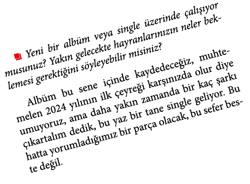 ￼ Yeni bir alb m veya single zerinde  al   yor musunuz? Yak n gelecekte hayranlar n z n neler beklemesi gerekti ini ...