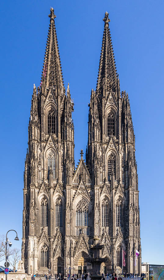 K lner Dom - Westfassade 2022 ohne Ger st