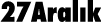27Aralık