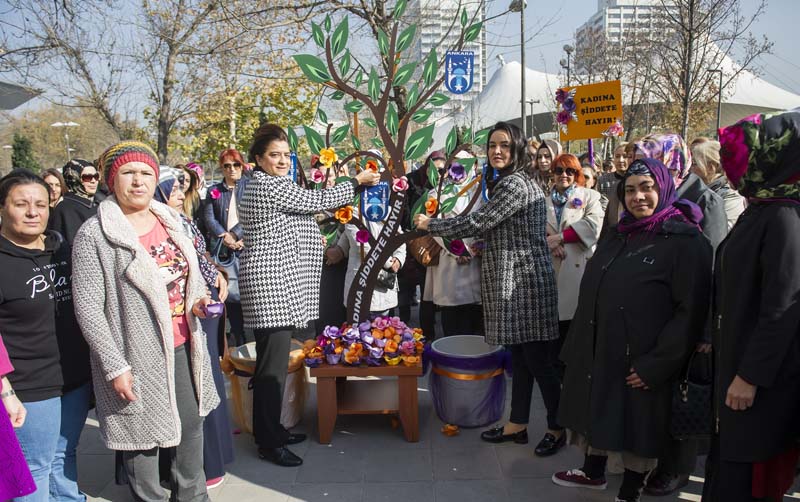 BÜYÜKŞEHİR’DEN, "KADINA ŞİDDETE HAYIR"