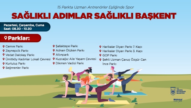 SAĞLIKLI ADIMLAR SAĞLIKLI BAŞKENT: PARKLARDA SPOR ETKİNLİKLERİ YENİDEN BAŞLIYOR