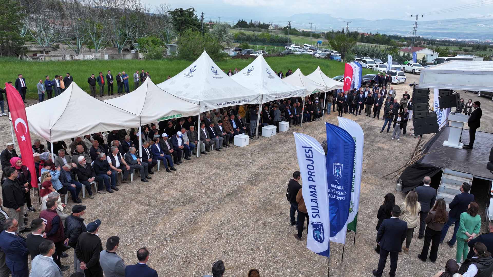 ANKARA BÜYÜKŞEHİR BELEDİYESİ’NDEN KAHRAMANKAZAN ÖRENCİK SULAMA PROJESİ