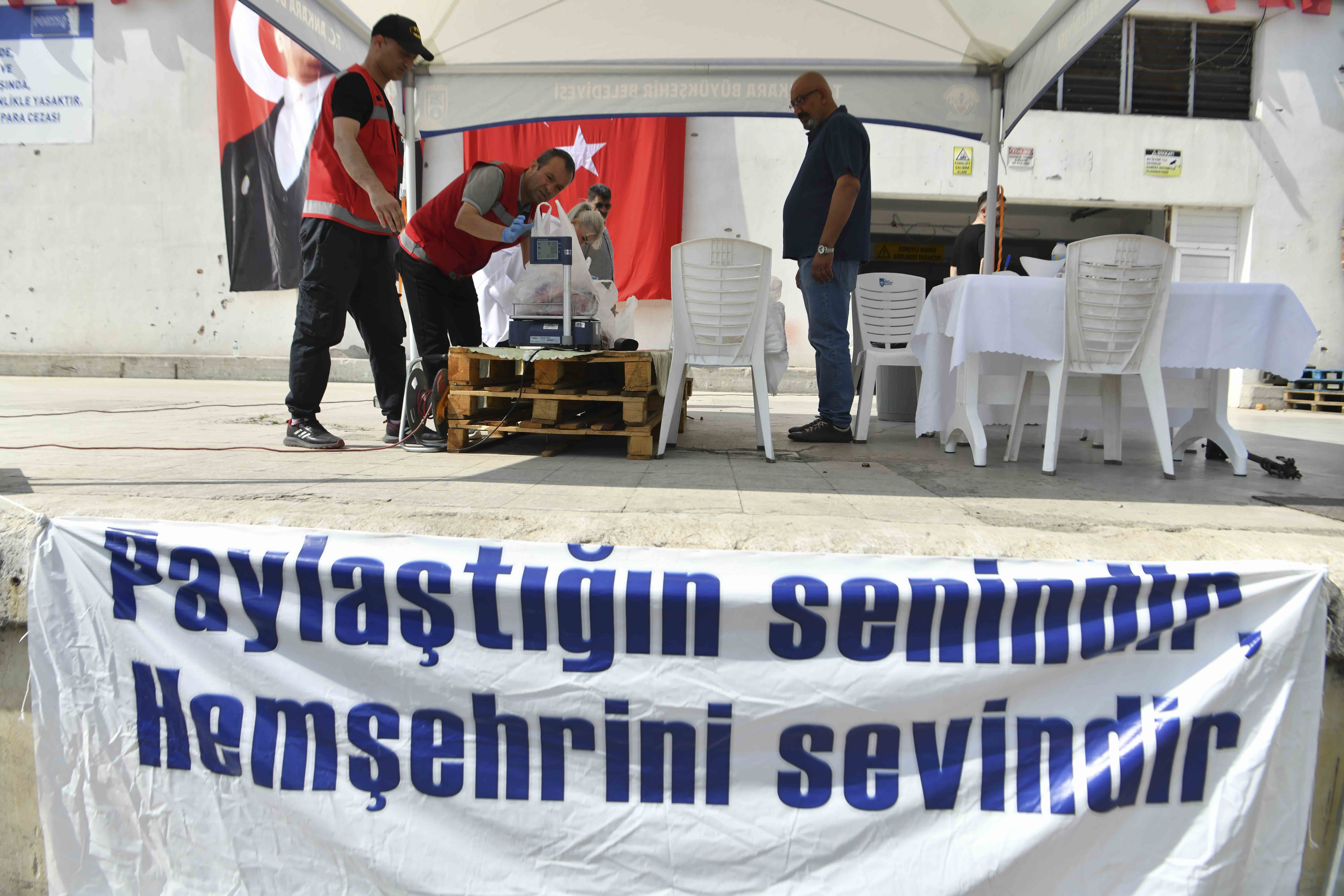 ANKARA BÜYÜKŞEHİR BELEDİYESİ’NDEN “ET PAYLAŞIM KAMPANYASI”