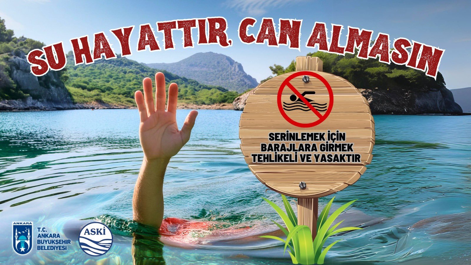 ASKİ’DEN HAYATİ UYARI: “BARAJLARA GİRMEK TEHLİKELİ VE YASAKTIR”