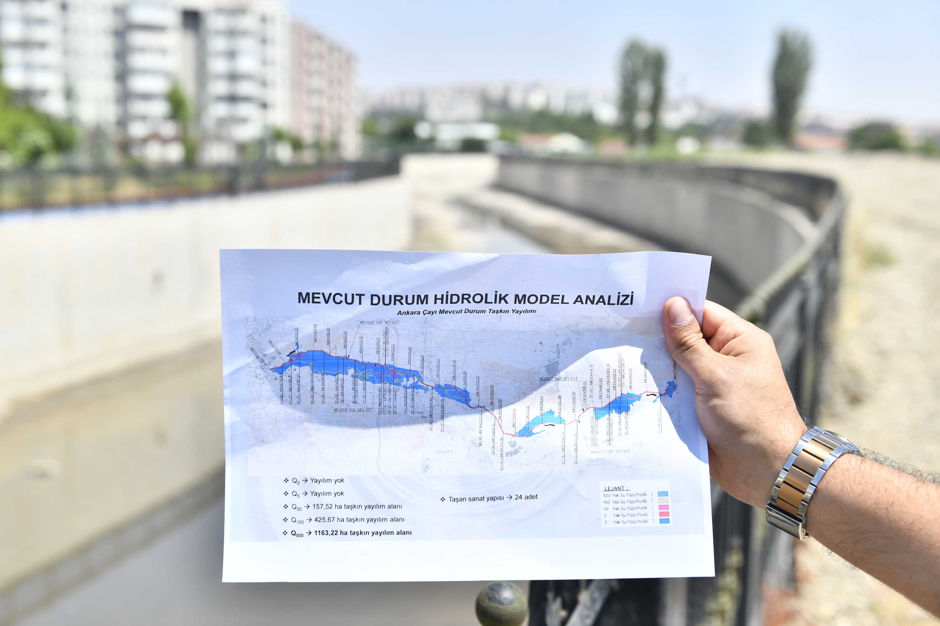 TARİHİNDE İLK KEZ TAŞTI… ANKARA ÇAYI ALARM VERİYOR