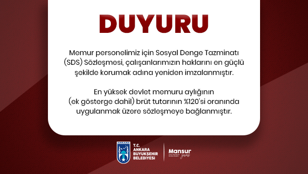 ABB’DE MEMURLAR İÇİN SDS SÖZLEŞMESİ YENİDEN İMZALANDI