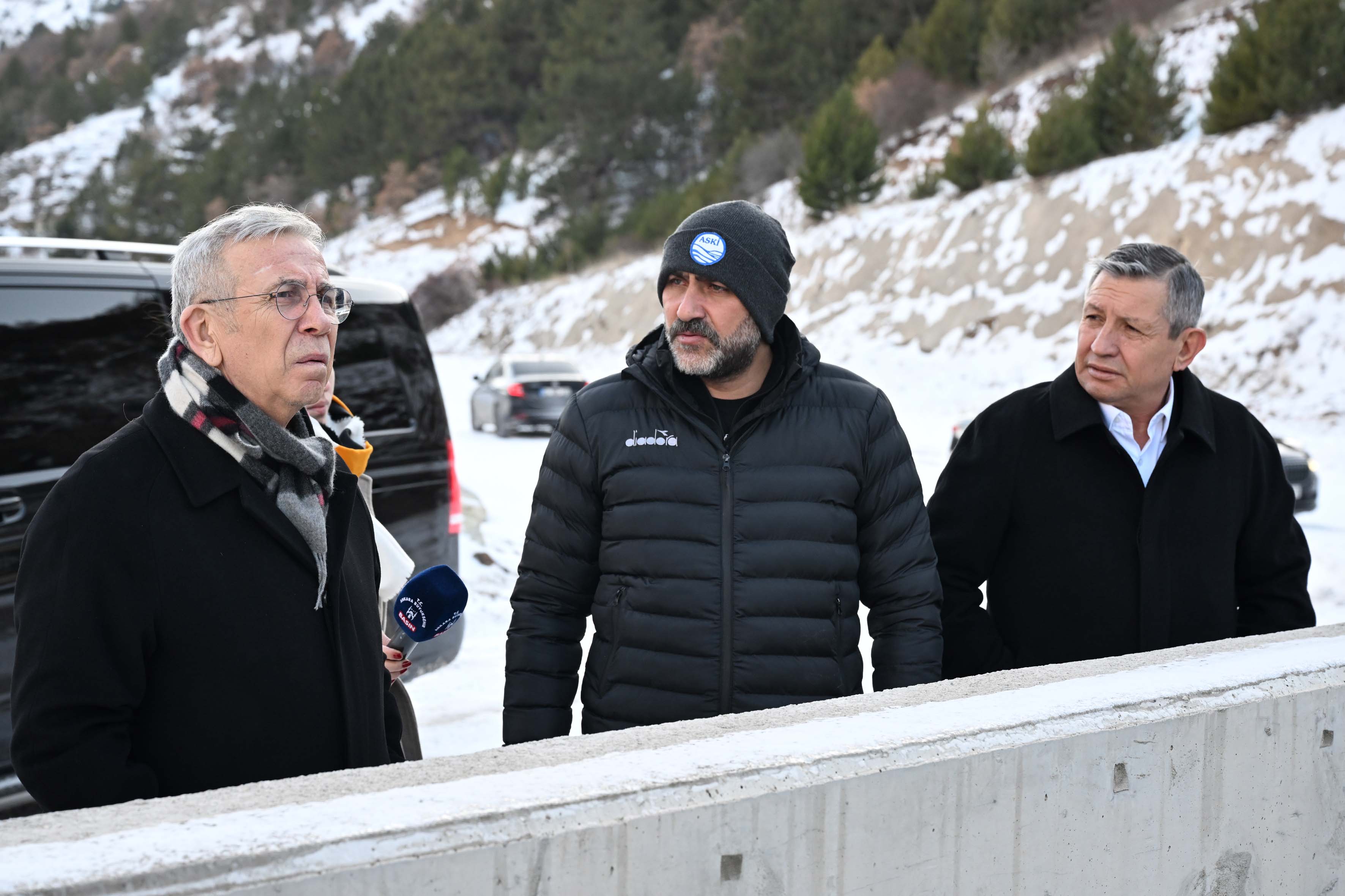 MANSUR YAVAŞ ÇAMLIDERE VE EĞREKKAYA BARAJLARINDAKİ ÇALIŞMALARI YERİNDE İNCELEDİ