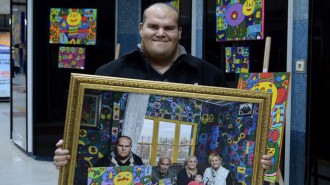 ZİHİNSEL ENGELLİ MUHAMMED’İN RESİMLERİ, METRO SANAT GALERİSİ’NDE
