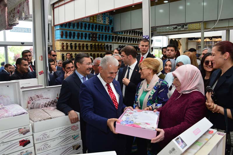 OSMANLI HALK PAZARI’NI, BAŞBAKAN YILDIRIM AÇTI (1)