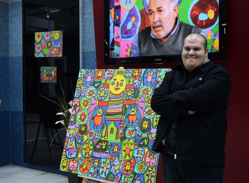 ZİHİNSEL ENGELLİ MUHAMMED’İN RESİMLERİ, METRO SANAT GALERİSİ’NDE