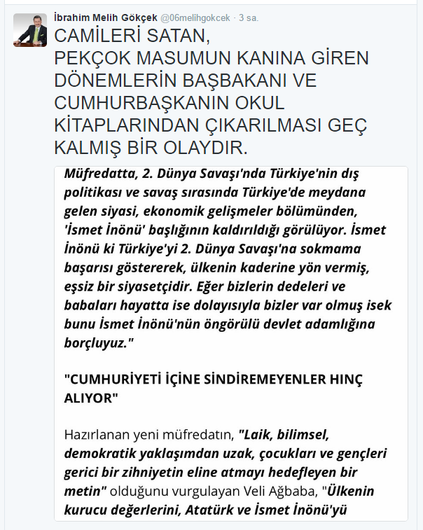 BAŞKAN GÖKÇEK’TEN, TWITTER UYARISI