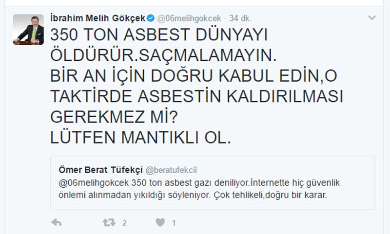 BAŞKENT'TE ASBEST TARTIŞMASI... (1)