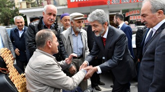 BAŞKAN TUNA, ŞENTEPE’DE ESNAFI ZİYARET ETTİ