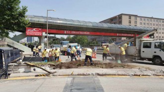 DARBECİLERİN VERDİĞİ HASARLARIN ONARIMI SÜRÜYOR