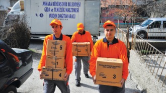 BÜYÜKŞEHİR’İN GIDA YARDIMLARI ARALIKSIZ DEVAM EDİYOR