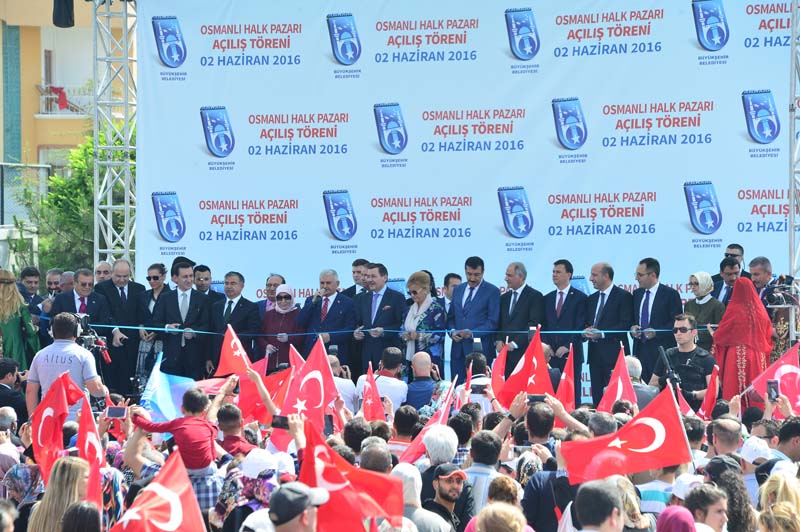 OSMANLI HALK PAZARI’NI, BAŞBAKAN YILDIRIM AÇTI (1)