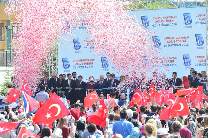 OSMANLI HALK PAZARI’NI, BAŞBAKAN YILDIRIM AÇTI (1)