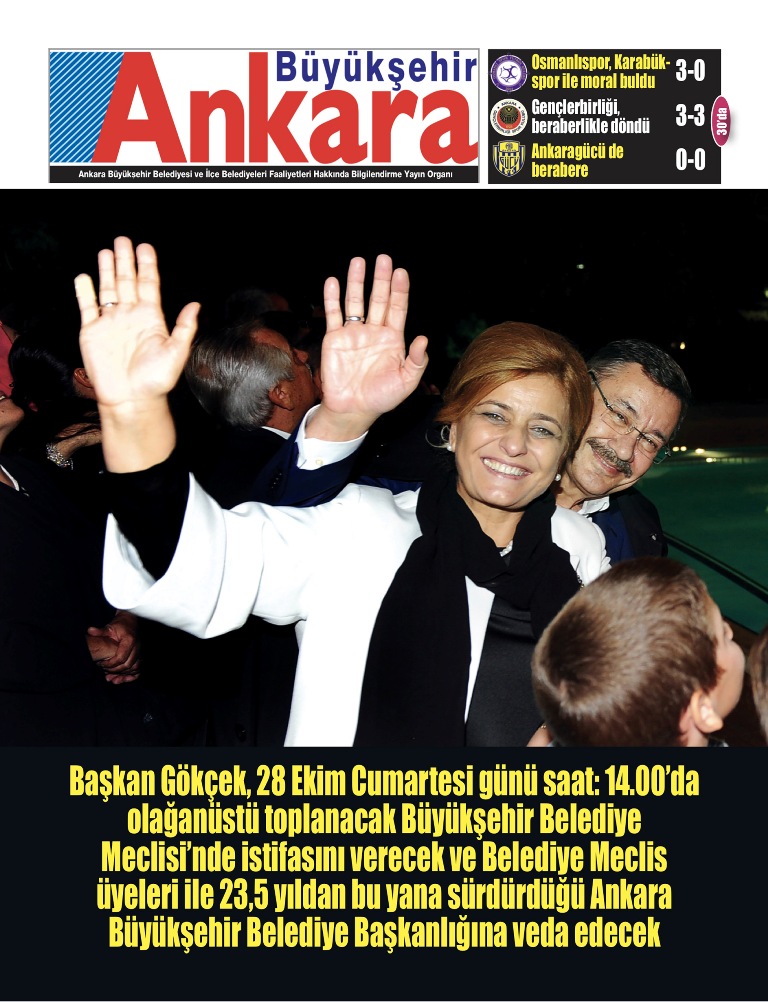 GÖKÇEK, 23,5 YILLIK BAŞKANLIK GÖREVİNE VEDA EDİYOR