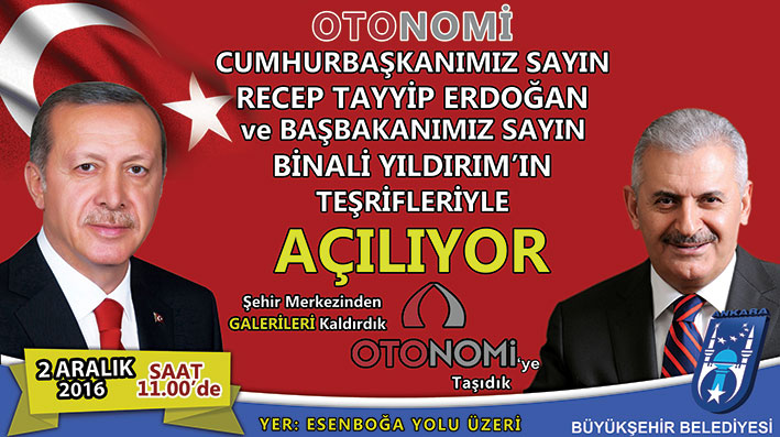 OTONOMİ'NİN RESMİ AÇILIŞI YARIN