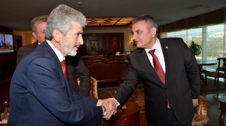 BAŞKAN TUNA, CHP ANKARA İL BAŞKANI'NI KABUL ETTİ