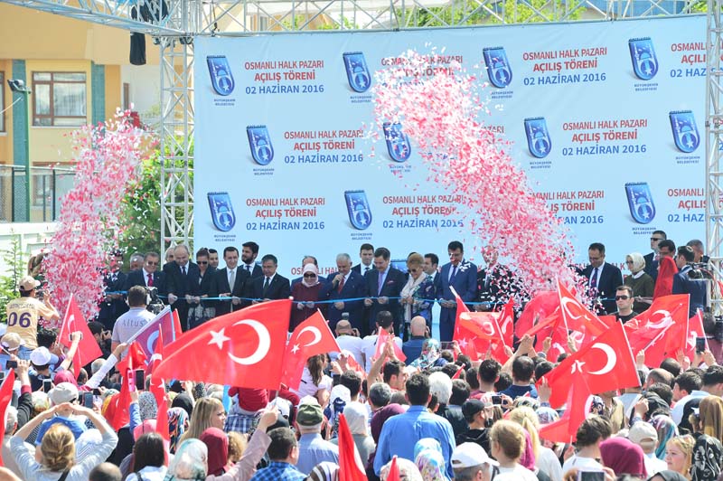 OSMANLI HALK PAZARI’NI, BAŞBAKAN YILDIRIM AÇTI (1)