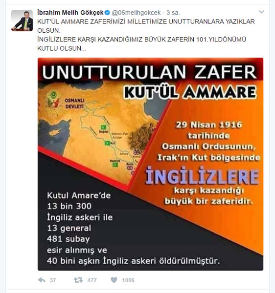UNUTTURULAN ZAFER, KUT- ÜL AMARE