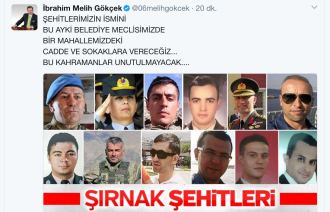 BÜYÜKŞEHİR, ŞEHİTLERİN İSMİNİ YAŞATACAK