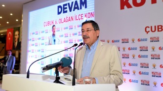 BAŞKAN GÖKÇEK, ÇUBUK İLÇE KONGRESİ'NDE