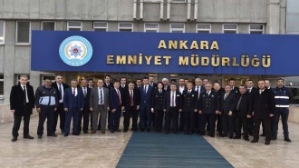 ZABITADAN EMNİYET MÜDÜRLÜĞÜNE TAZİYE ZİYARETİ