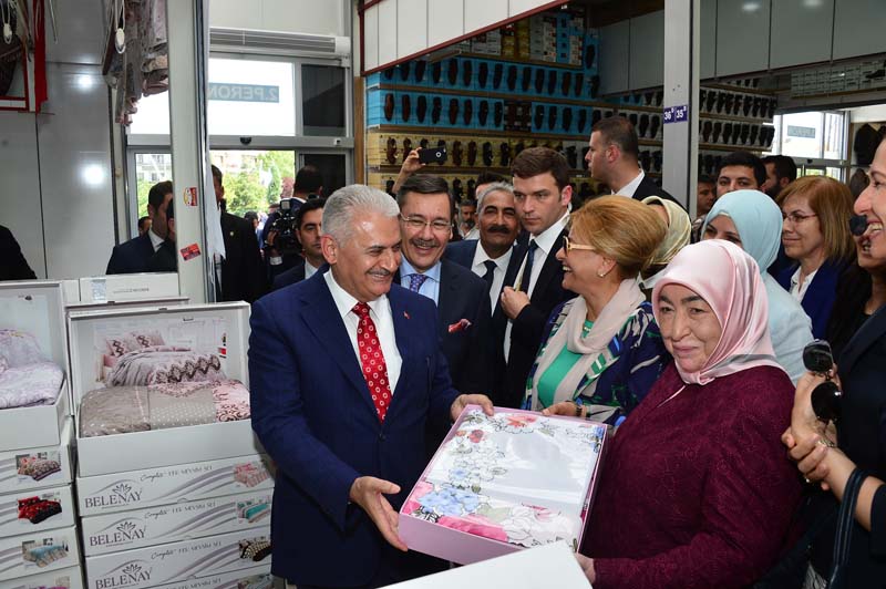 OSMANLI HALK PAZARI’NI, BAŞBAKAN YILDIRIM AÇTI (1)