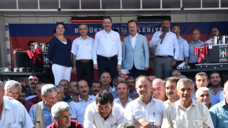 BAŞKAN GÖKÇEK HAYMANA'DA.