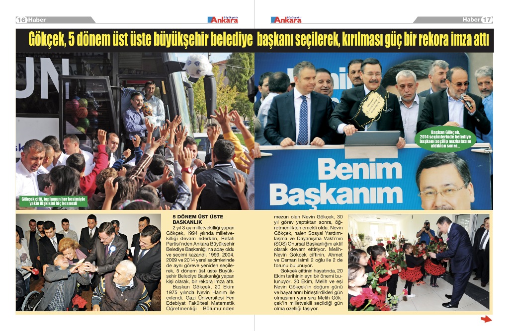 GÖKÇEK, 23,5 YILLIK BAŞKANLIK GÖREVİNE VEDA EDİYOR