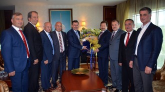 BAŞKAN GÖKÇEK'E AHİLİK HAFTASI ZİYARETİ