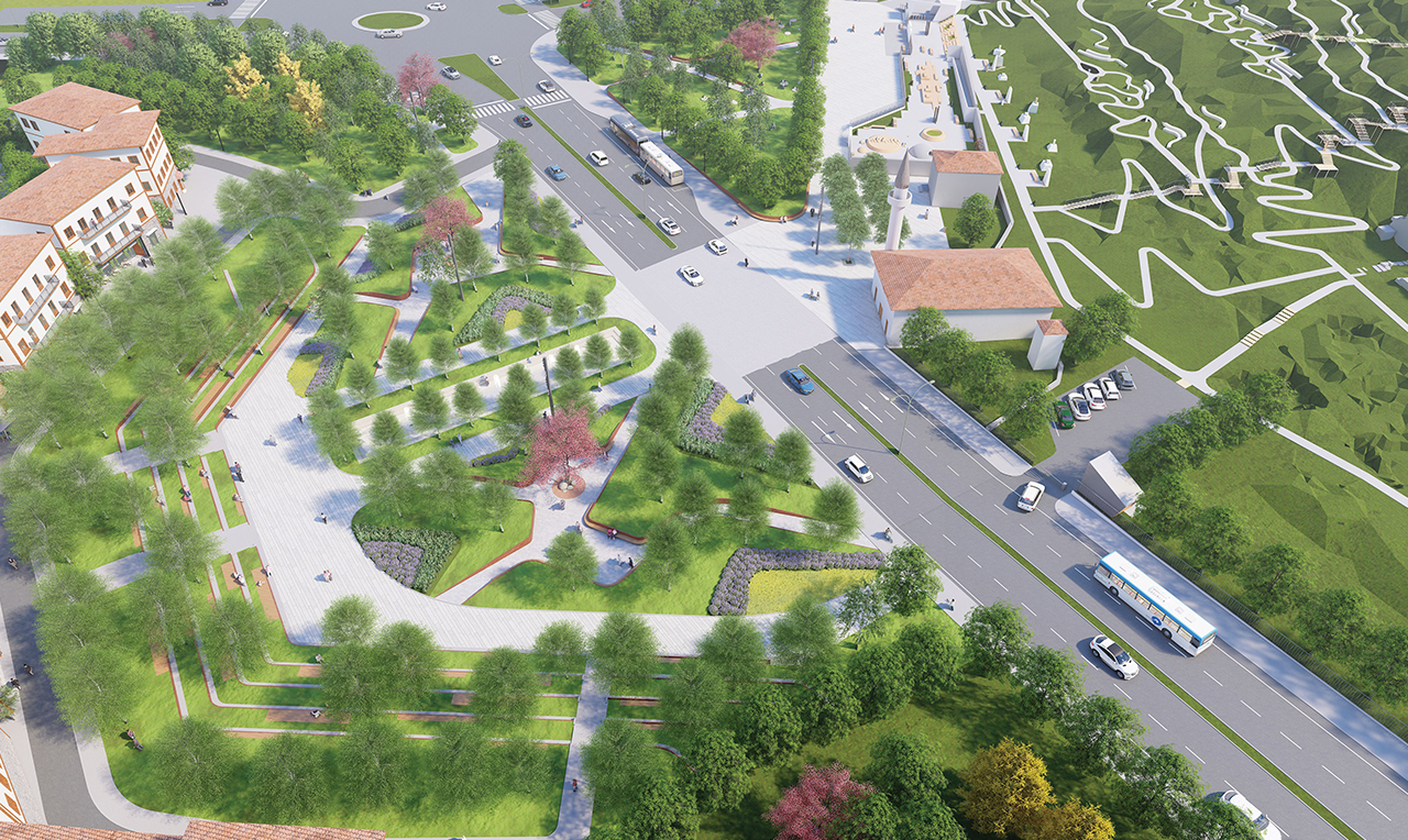 Arkeopark Karşısı Yeşil Alan Düzenlemesi