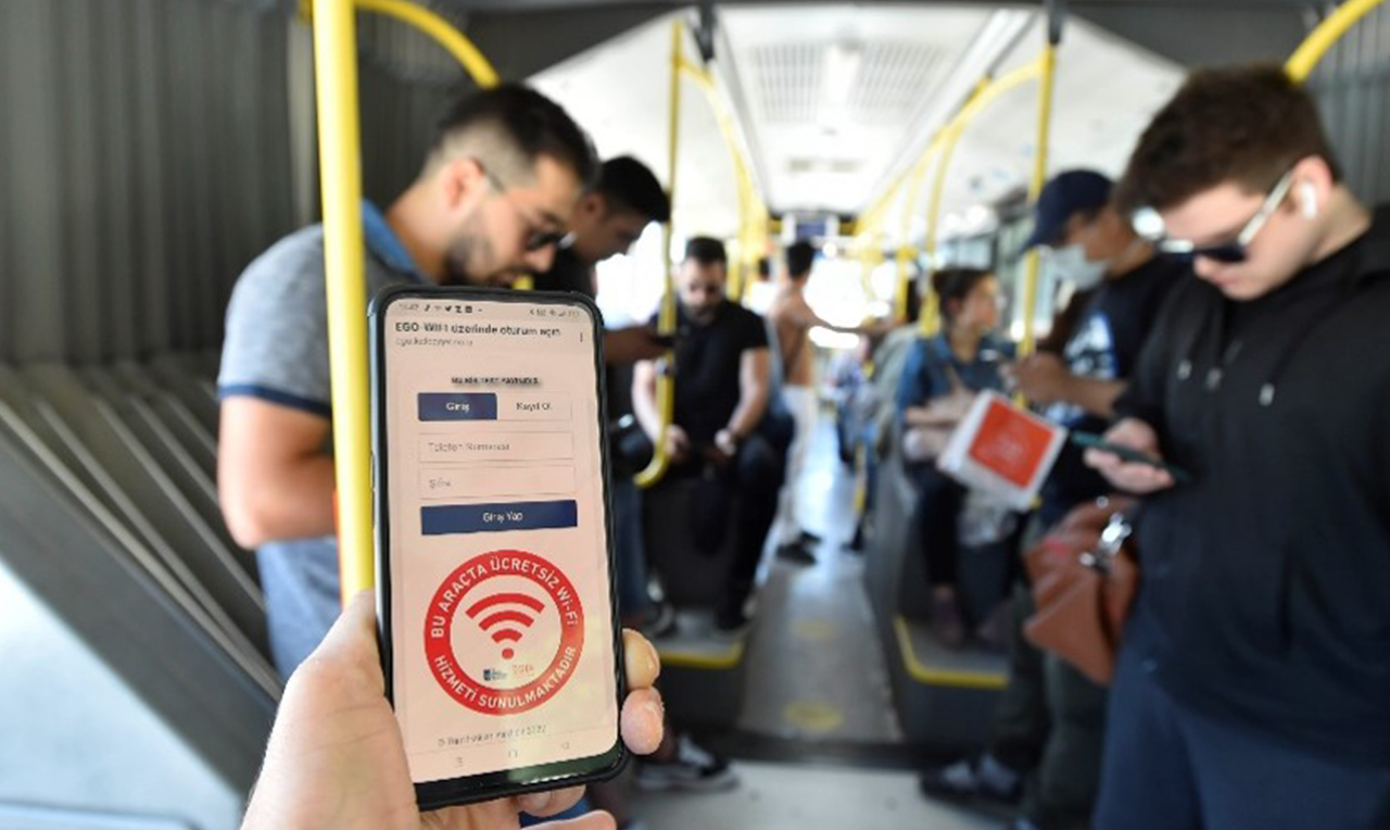 Ego Otobüslerinde Wi-Fi Hizmeti