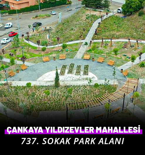 Çankaya Yıldızevler Mahallesi 737. Sokak Park Alanı