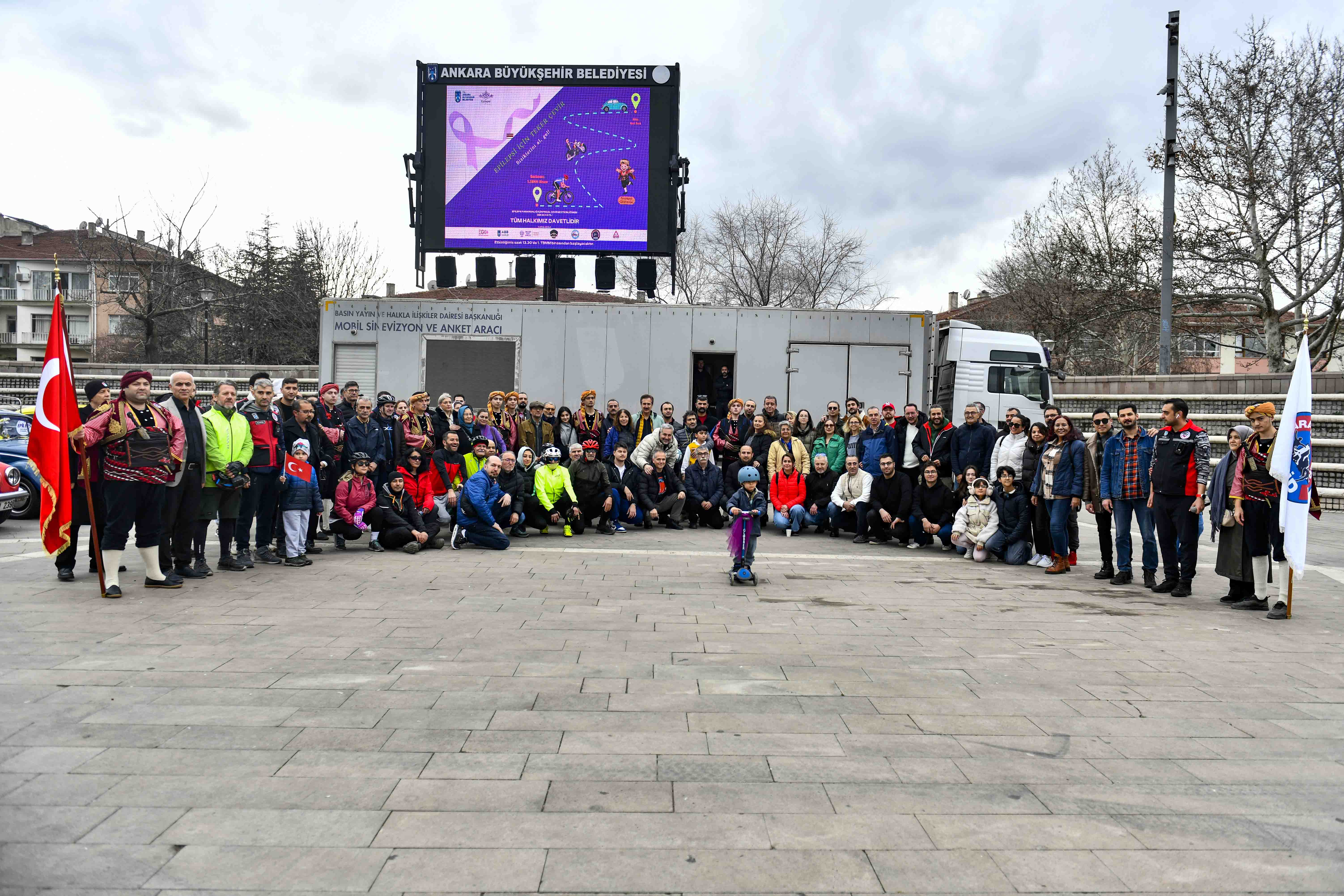 ANKARA’DA TEKERLER FARKINDALIK İÇİN DÖNDÜ