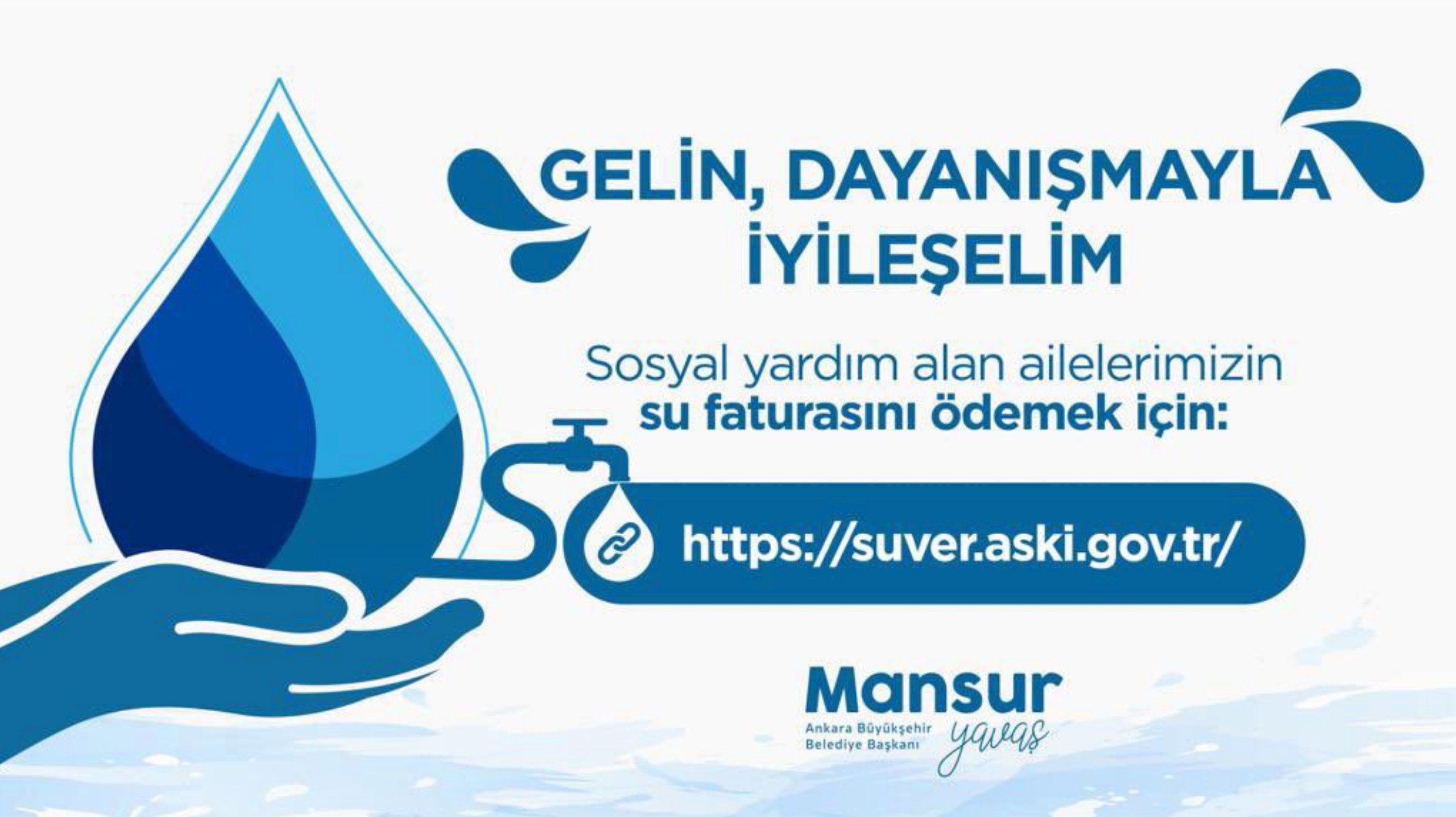 MANSUR YAVAŞ DUYURDU: “GELİN, İYİLİĞİ BİRLİKTE BÜYÜTELİM”