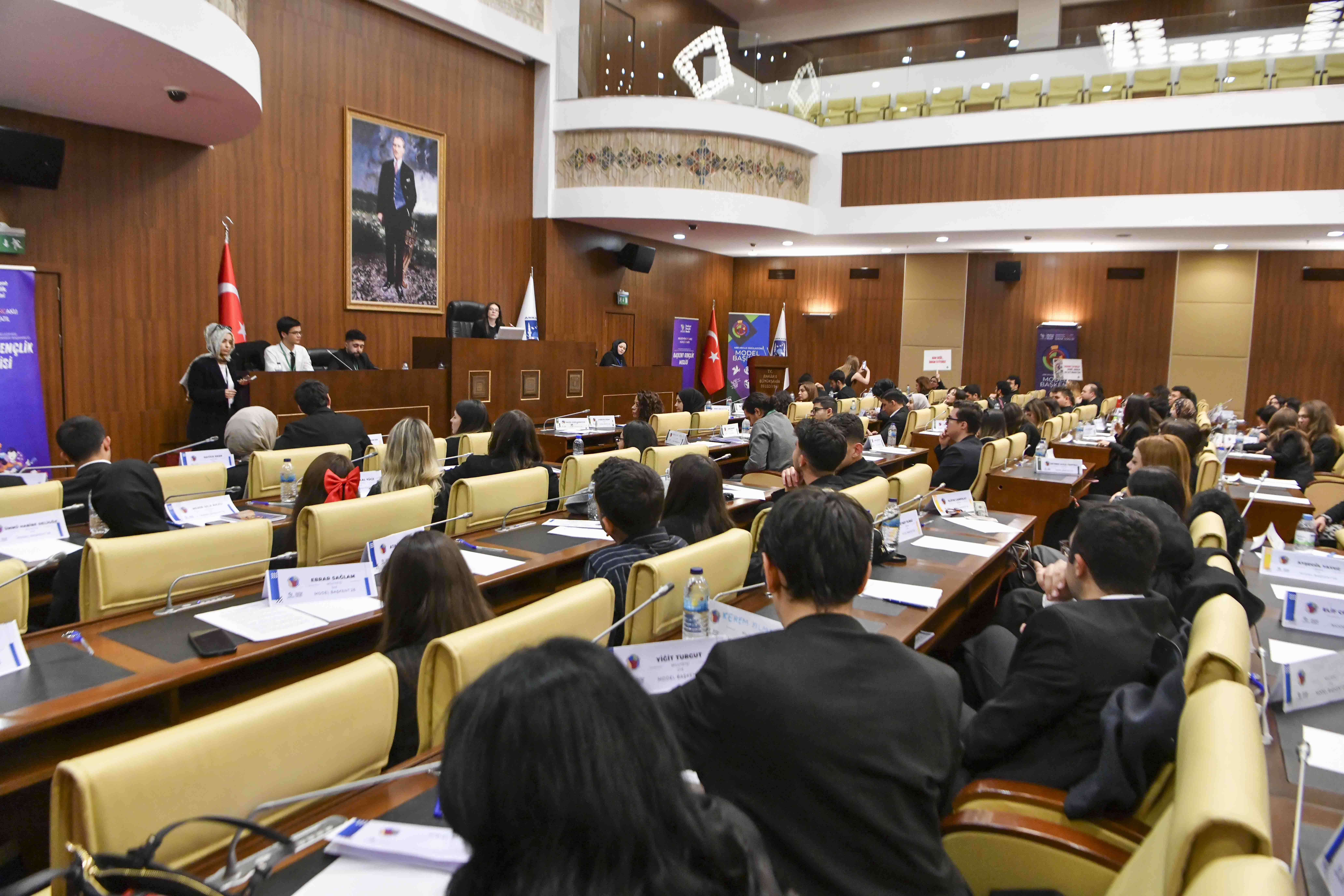 ABB MECLİS SALONU’NDA “MODEL BAŞKENT ABB MECLİSİ SİMÜLASYONU”