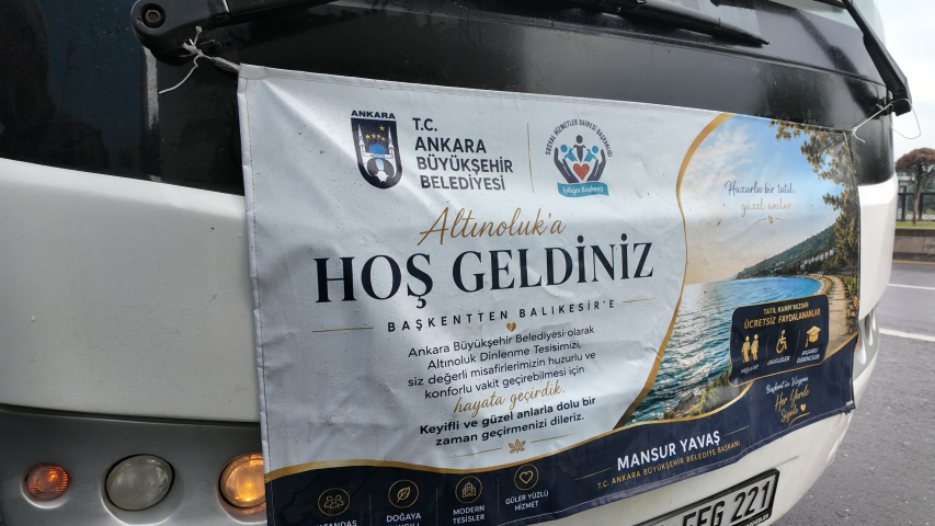ANKARA BÜYÜKŞEHİR BELEDİYESİ İLE TATİL BAŞLADI  İLK KAFİLE AKÇAY’A UĞURLANDI