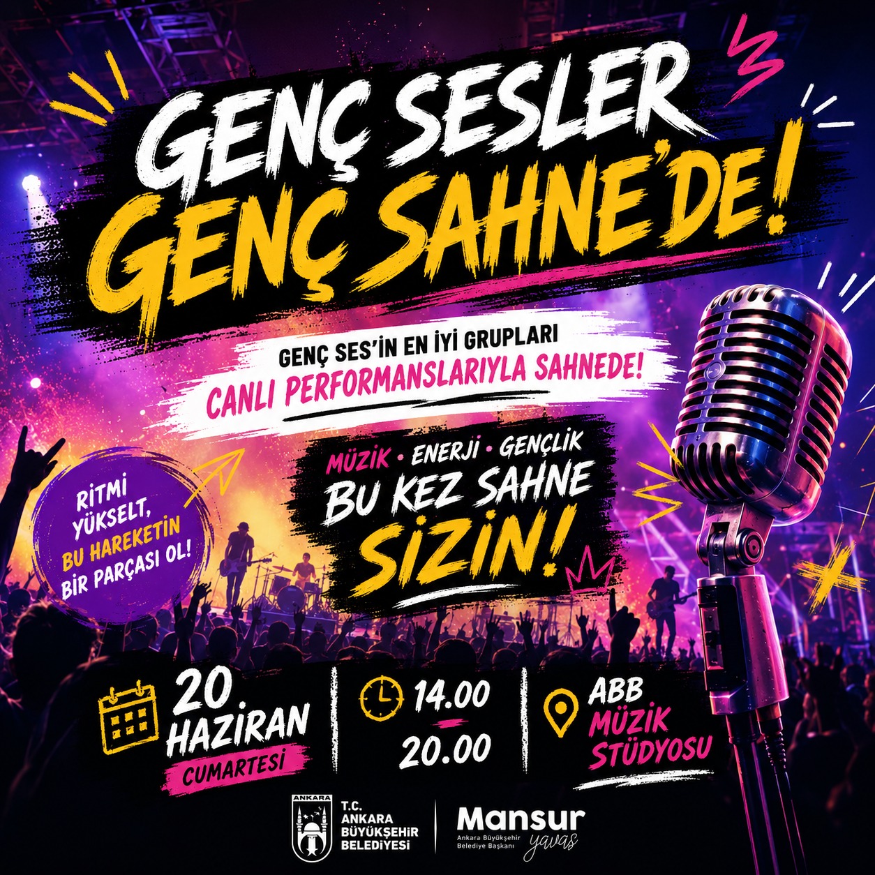 “GENÇ SAHNE GENÇ SES” YARIŞMASINDA FİNAL HEYECANI