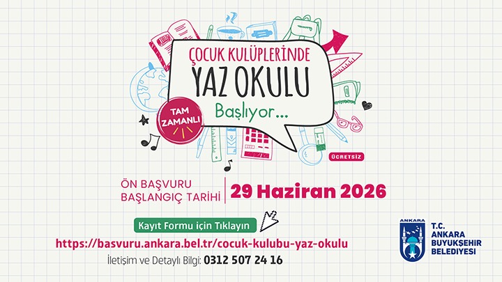 Çocuk Kulüplerinde Yaz Okulu Başlıyor