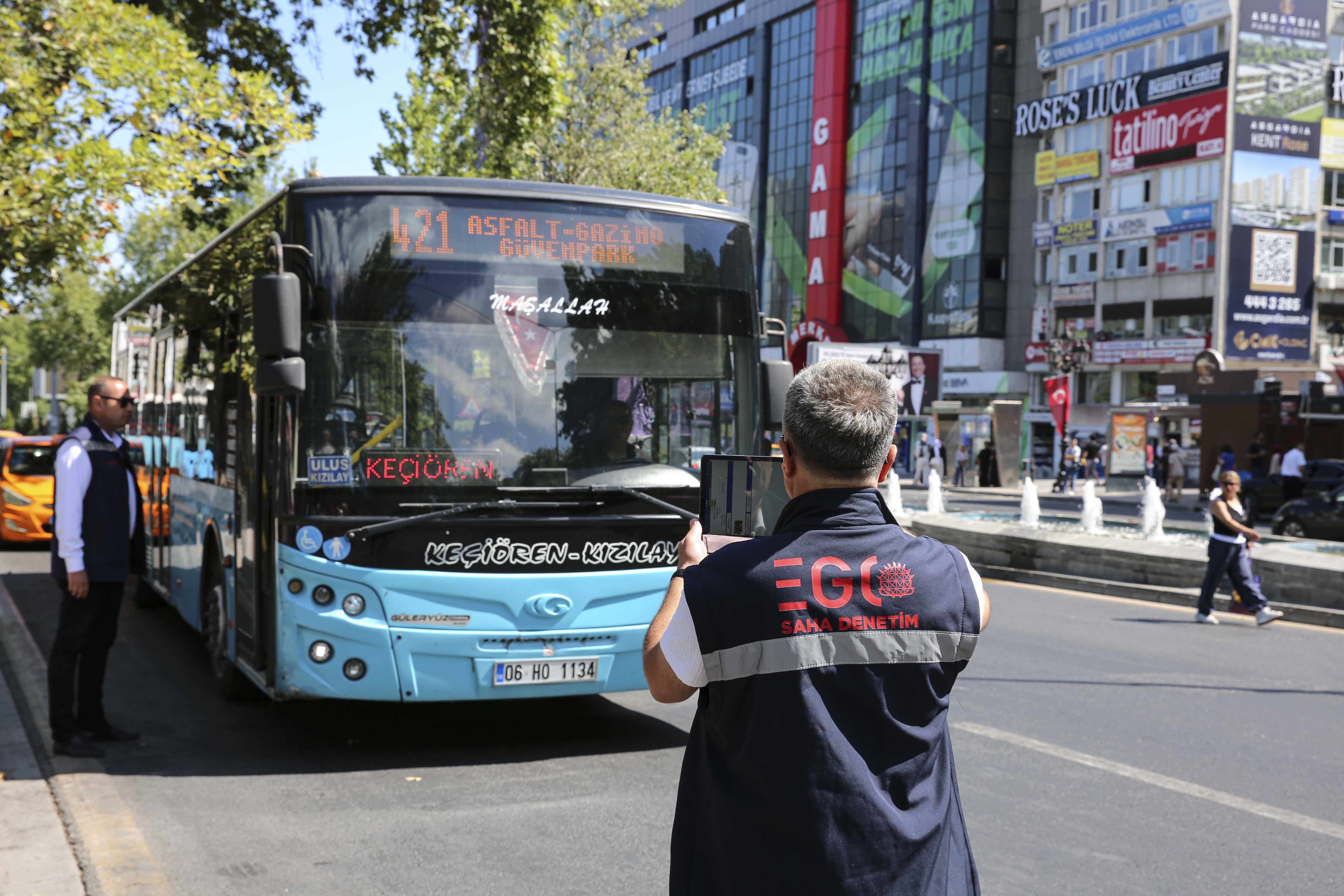 EGO'DAN TOPLU TAŞIMADA KLİMA VE HİZMET DENETİMİ